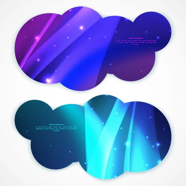Set of abstract vector banners. Vector illustration for your business presentation — Stock Vector