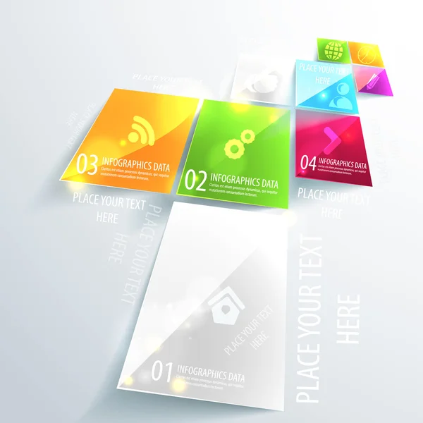 Diseño moderno de infografía empresarial. Uso para presentación . — Vector de stock