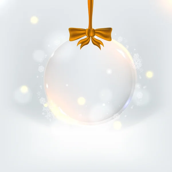 Background with elegant christmas ball. Eps 10. Vector illustration for your business presentation — Stock Vector