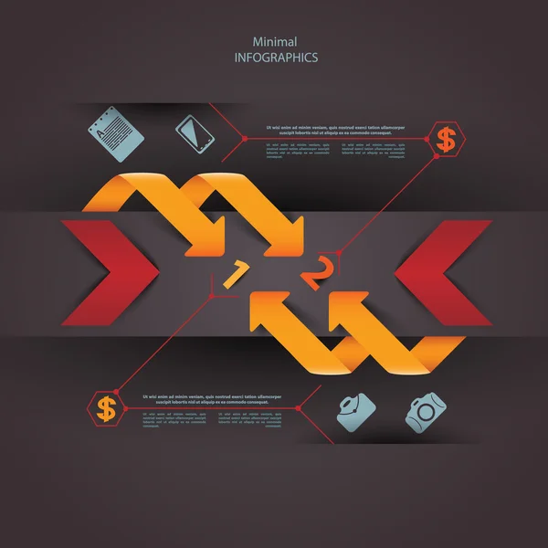 Modelo de design moderno, pode ser usado para infográficos Ilustrações De Bancos De Imagens Sem Royalties