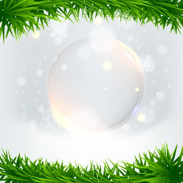Arrière-plan avec boule de Noël élégante. Eps 10. Illustration vectorielle pour votre présentation d'entreprise — Image vectorielle