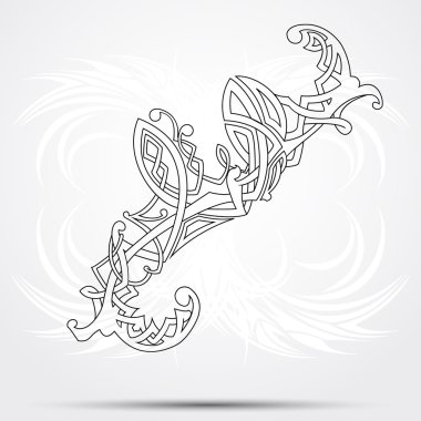 Celtic vektör sanat-toplama beyaz zemin üzerine.