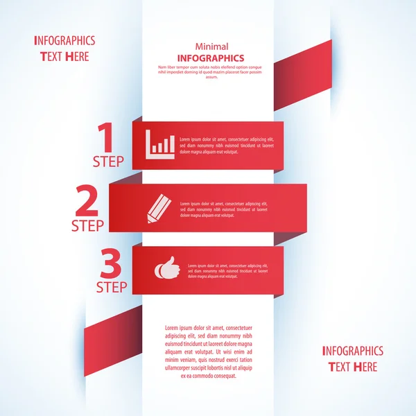 Moderne zachte kleur ontwerpsjabloon is opgeslagen, kan worden gebruikt voor infographics — Stockvector