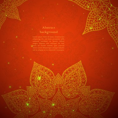 Kızılderili vintage süs. iş tanıtımı için vektör çizim