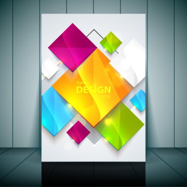 moda broşür, flyer, Dergi kapağı & poster şablonu vektör