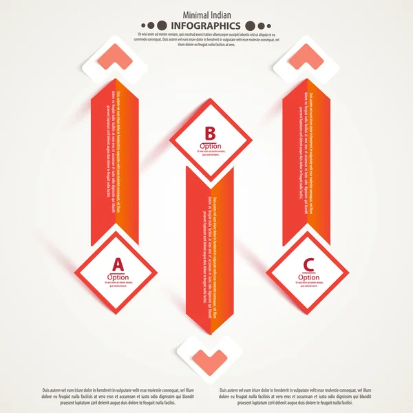 Círculo de negócios moderno origami estilo opções banner . Ilustrações De Bancos De Imagens Sem Royalties