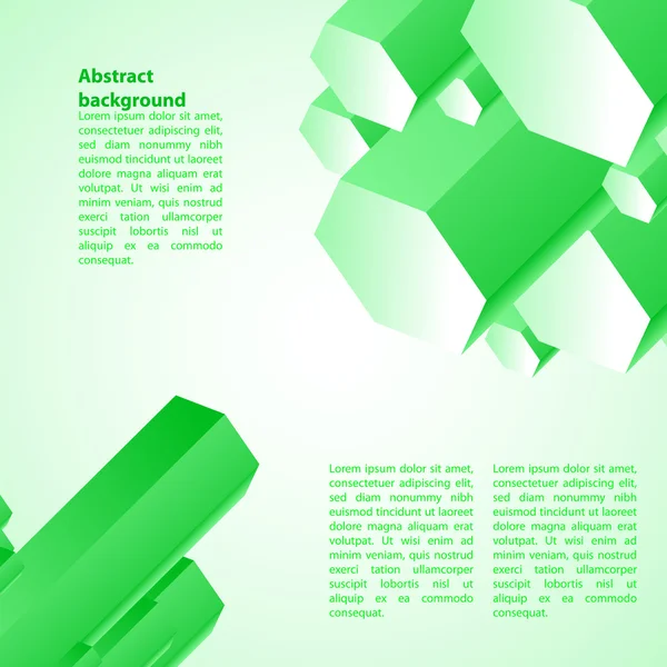 Fondo de hielo verde Cristal. Ilustración vectorial para su presentación empresarial — Vector de stock