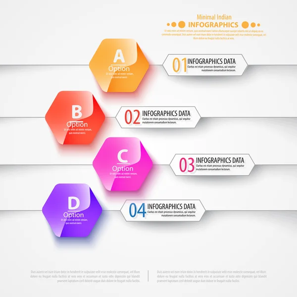 Moderna infografica stile modello bolla discorso. Illustrazione vettoriale . — Vettoriale Stock