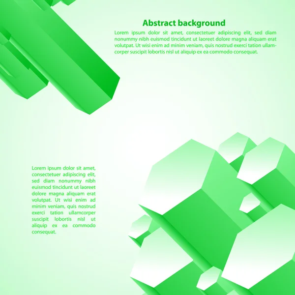 Cristal groene prism. vectorillustratie voor uw bedrijfspresentatie — Stockvector