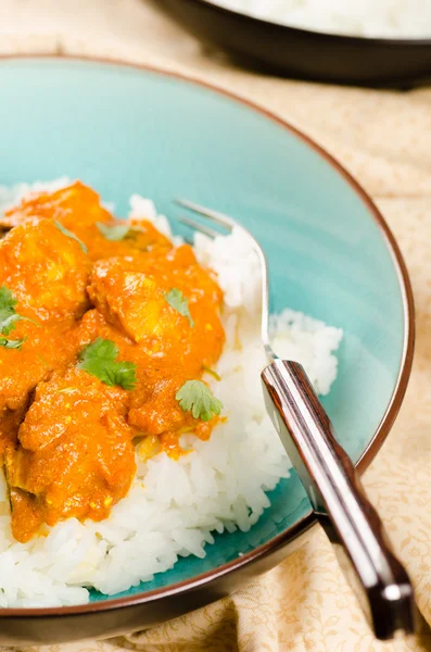 Indické jídlo - kuřecí tikka masala — Stock fotografie