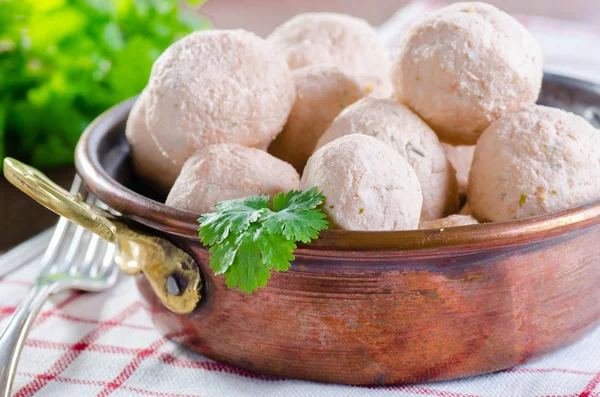 Asian style fish and prawn meatballs — Stock Photo, Image