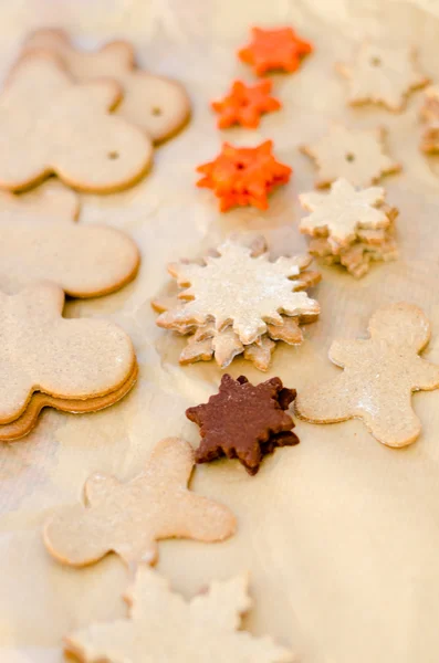 Cuocere biscotti di Natale — Foto Stock