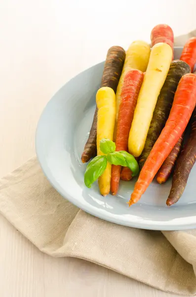 Manojo de zanahorias frescas de color — Foto de Stock
