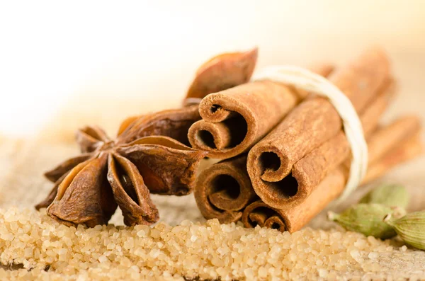 Assortment of spices for christmas — Stock Photo, Image