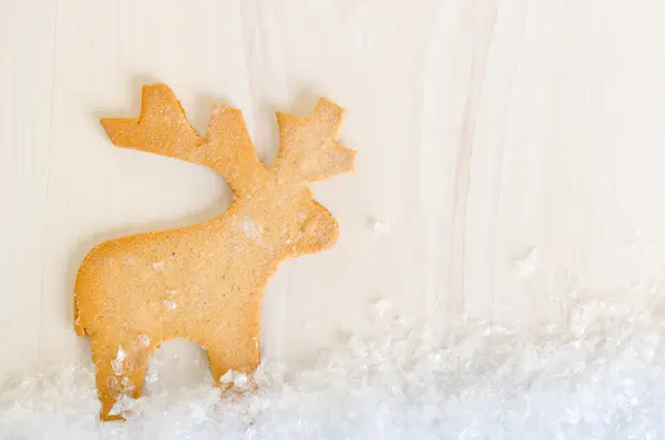 Renar formade christmas cookie — Stockfoto