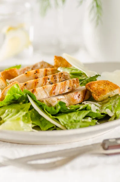 Chicken Caesar salad — Stock Photo, Image