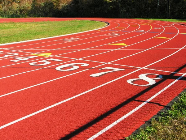 Numbered lanes — Stock Photo, Image