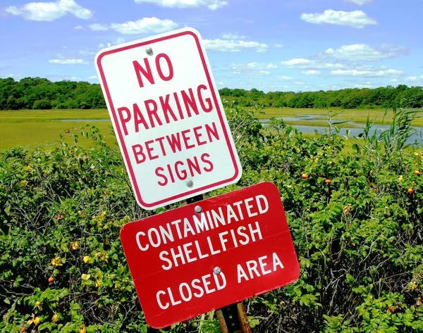 Contaminated shellfish warning — Stock Photo, Image