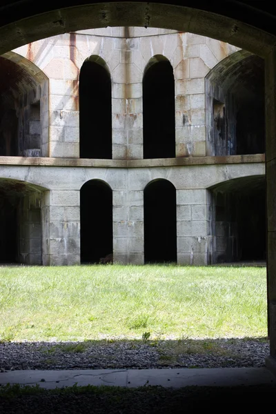 An interior view of Historic Fort Taber