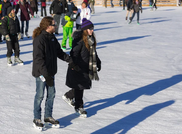 Ice skaters — Stockfoto