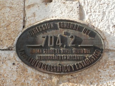 Yükseklik işareti.