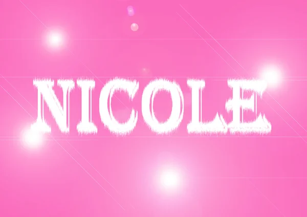 Name: Nicole. — Stock Photo, Image