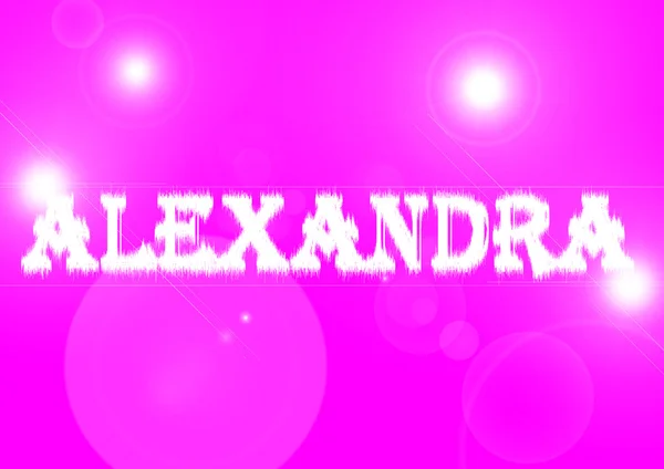 Name: Alexandra. — Stock Photo, Image