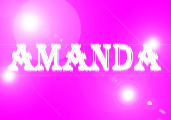 Name: Amanda. — Stock Photo, Image