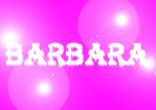 Nome: Barbara . — Fotografia de Stock