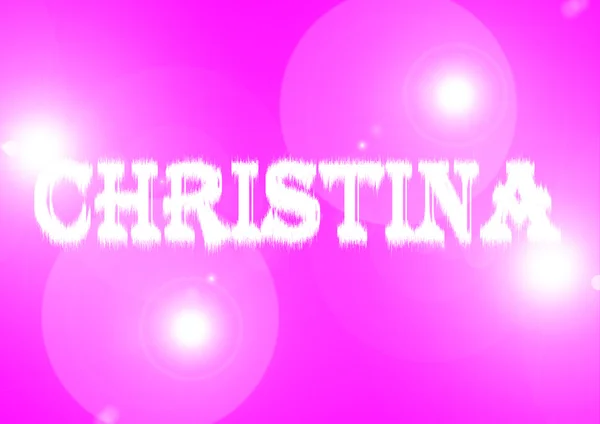 Nome: Christina . — Foto Stock