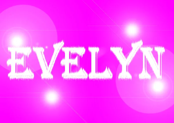 Name: Evelyn. — Stockfoto