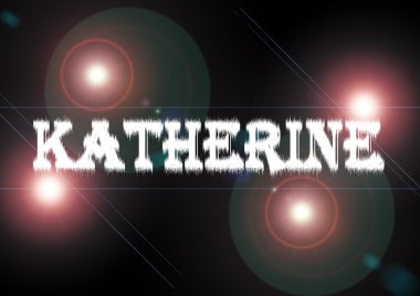 kadının adı: katherine.