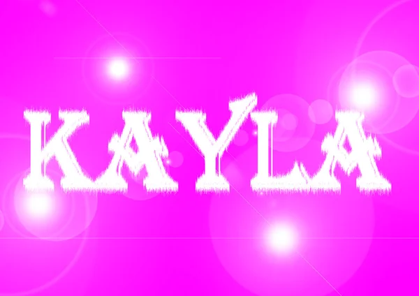 Nome da mulher: Kayla . — Fotografia de Stock