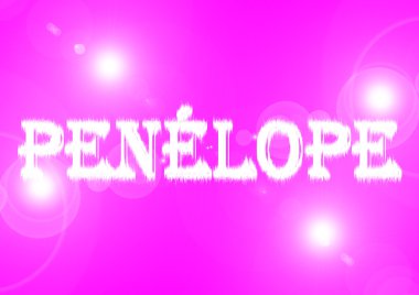 Woman name: Penélope.