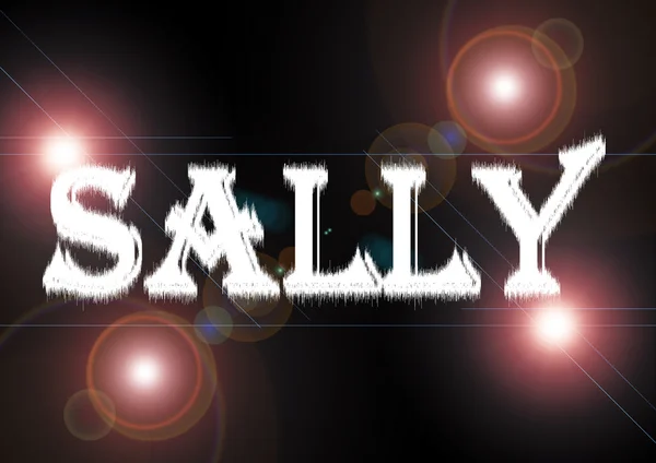 Nome da mulher: Sally . — Fotografia de Stock