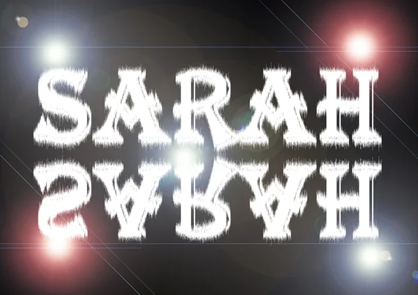 Name der Frau: Sarah. — Stockfoto