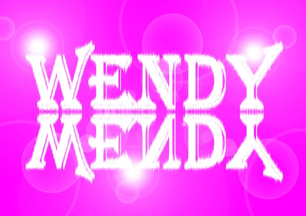 Name der Frau: wendy. — Stockfoto