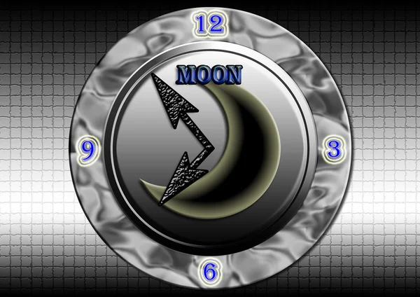 Moon clock. — Stock Photo, Image
