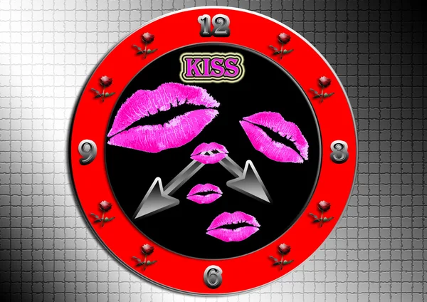Часы Kiss . — стоковое фото