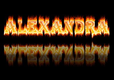 kadının adı: alexandra.