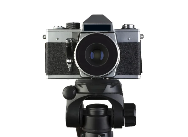 Camera op een statief — Stockfoto