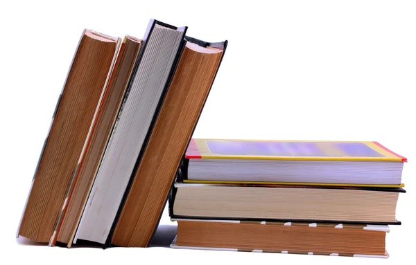 Book stack and standing up — Stock Photo, Image