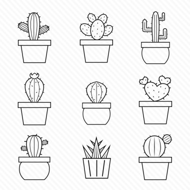 Download Cactus Flowers Free Vector Eps Cdr Ai Svg Vector Illustration Graphic Art