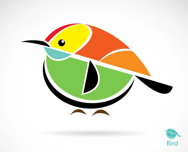 Vector image of an bird — Stock Vector