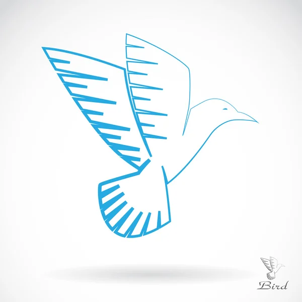 Imagen vectorial de un pájaro — Vector de stock