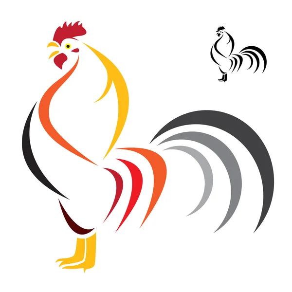 Vector image of an cock — Stock Vector