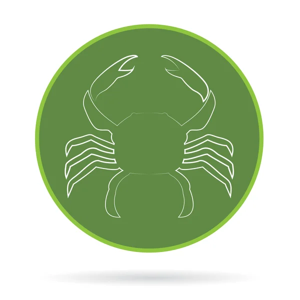 Vector afbeelding van een krab — Stockvector