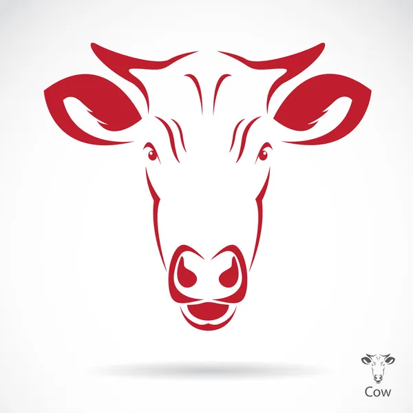 Vector image of an cow head — Stock Vector