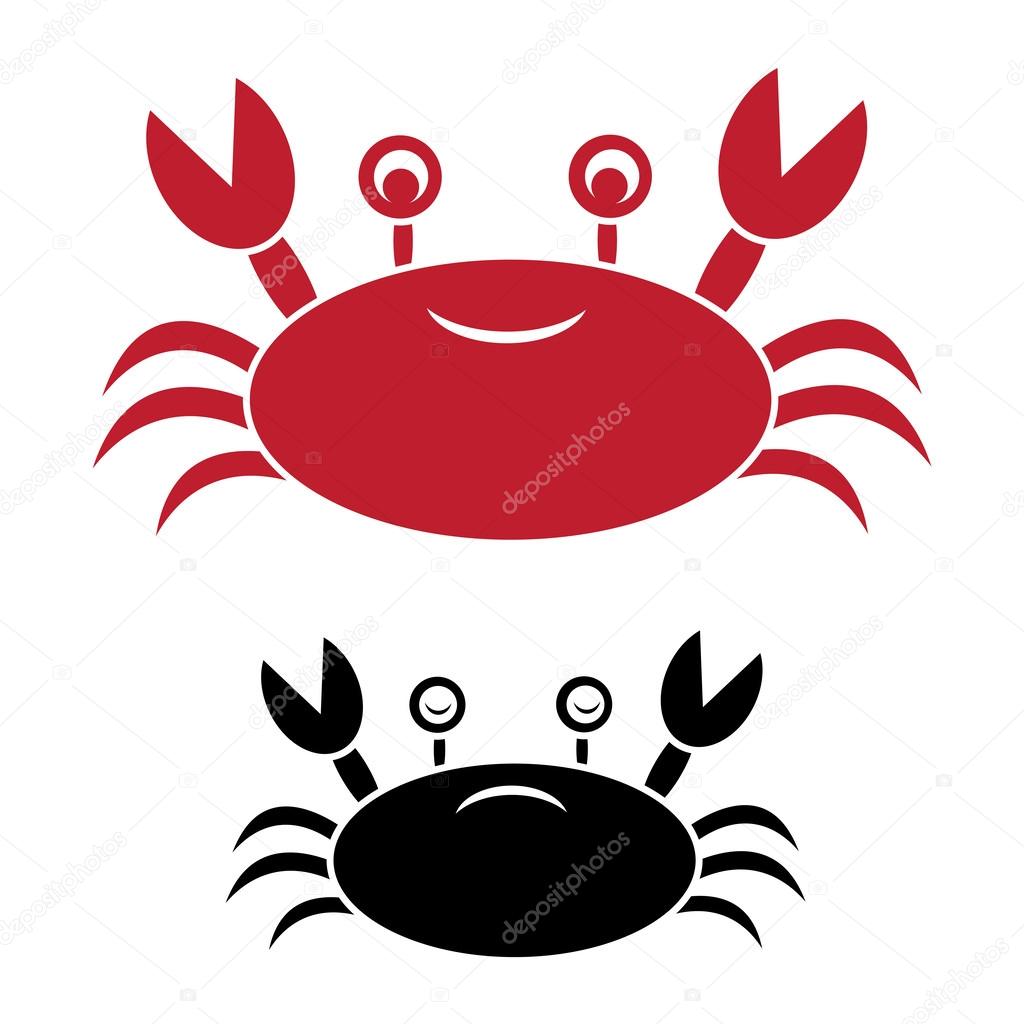 Vector image of an crab