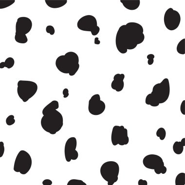 vektör siyah beyaz benekli dalmatian kürk